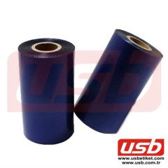 Renkli Ribon MAVİ WAX Ribon 110 x 300 mt